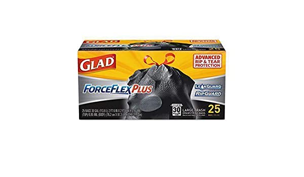 Glad Garbage Bag Forceflex 25ct 